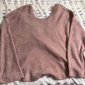 Rose and Remington cross back sweater